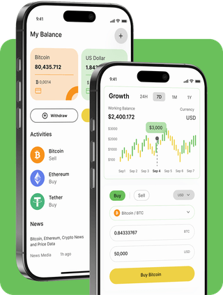 Crypto Neurabit trading platform interface with live market data