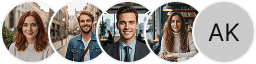 Multiple investor profile avatars on Crypto Neurabit trading review block